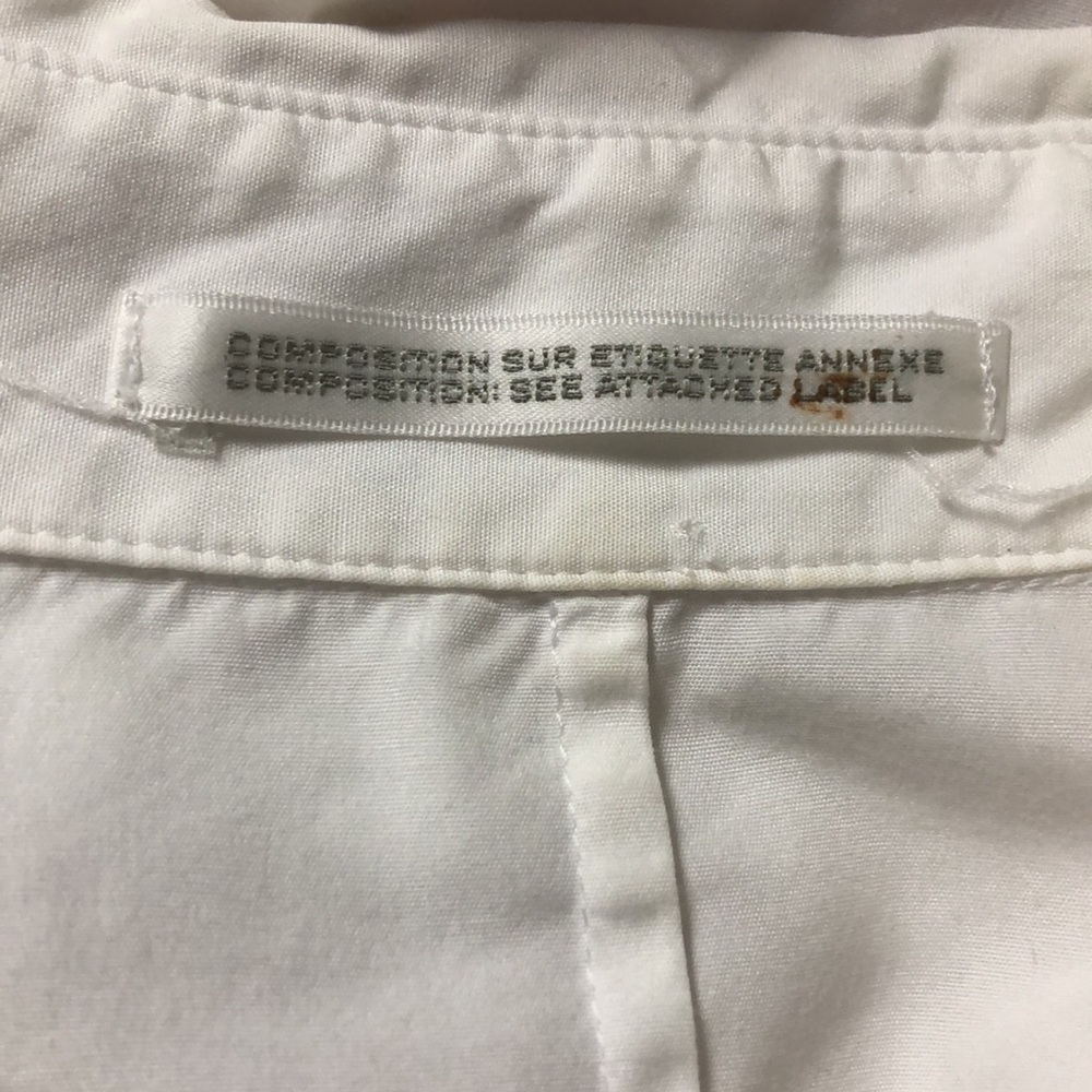 YOHJI YAMAMOTO, Classic White Button-Down Shirt Size S - Picture 10 of 15